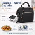 thumbnail image 5 of Insulated Lunch Bag for Women, Large 12L Reusable Cooler Lunch Box for Work, Office, Picnic, Leakproof Tote with Shoulder Strap, 5 of 10