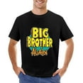 thumbnail image 7 of Big Brother Again Chic Men's Cotton Short Sleeve HD Print Tee for Casual T-Shirt Crew Neck Top Black XL, 7 of 7