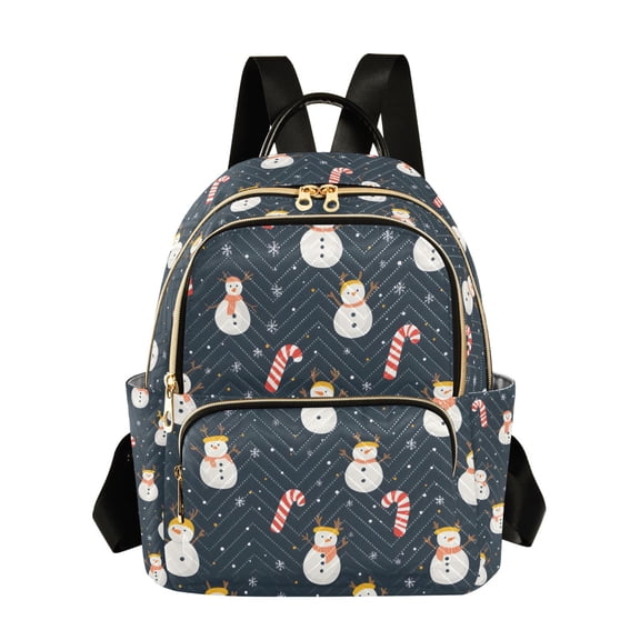 FORMRS Mini Backpack Purse for Women Travel Daypack Casual Shoulder Bag, Playful Winter