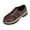 Fashion Shoes - Brown, variant on Oxfords for Women Closed Toe Dress Shoes Vintage Brogue Perforated Detailing Double Monk Buckle Straps Chunky Sole Casual Office Workwear Business Attire Footwear
