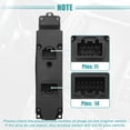 thumbnail image 6 of Front Left Driver Side Power Window Switch Fit for Mazda 2 Sport Touring 2011-2014 No.DF73-66-350B, 6 of 7