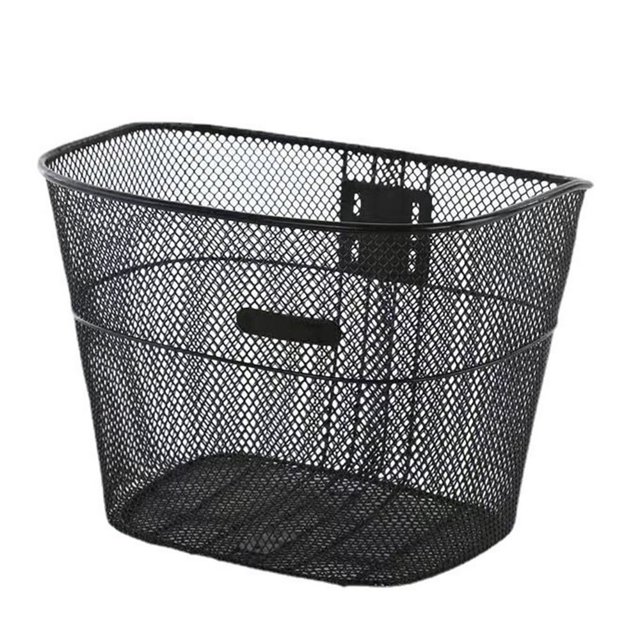 Bike Basket Thickened with Screw Sturdy Multifunctional Easy to Install Item Storage Metal Large Capacity Cycling Basket Student