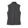 thumbnail image 6 of Port Authority Male Mock Neck Vest Black Char Hth X-Large, 6 of 6