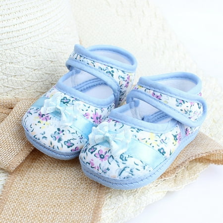 

Baby Soft Sole Girl Bowknot -slip Print Casual Toddler Shoes Baby Shoes Summer Shoes for Girls