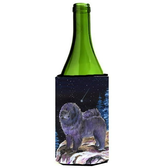 Starry Night Chow Chow Wine bottle sleeve Hugger 24 oz.