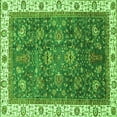 thumbnail image 1 of Ahgly Company Indoor Square Abstract Green Modern Area Rugs, 5' Square, 1 of 4