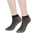 thumbnail image 2 of Spencer Women's 10 Pairs Silky Anti-Slip Cotton Sole Sheer Ankle High Tights Hosiery Socks Reinforced Toe, 2 of 9