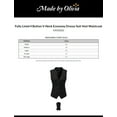 thumbnail image 2 of Made by Olivia Women's Fully Lined 4 Button V-Neck Economy Dressy Suit Vest Waistcoat, 2 of 6