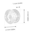 thumbnail image 2 of unbranded 10Ud Bobinas Transparentes De Plástico Para Máquinas De Coser Domésticas Duraderas Y Compatibles, 2 of 8