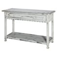 thumbnail image 1 of Alaterre Meuble Country Cottage Table Multimédia/console en Finition Antique Blanche, 1 of 6
