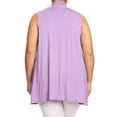 thumbnail image 3 of Women's Sleeveless Open Front Cardigan Lightweight Solid Drape Vest, 3 of 5