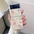 thumbnail image 2 of Galaxy Z Flip 3 Clear Case, Soft Clear Flexible Rubber Planet Space Stars Sparkle Case Girls Women Glitter Shockproof Protective Case for Samsung Galaxy Z Flip 3 -Universe, 2 of 9
