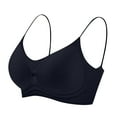 thumbnail image 2 of Womens Wireless V Mesh Comfortable Bra Women's Thin Comfortable Breathable Soft-Supported Sag-Proof Steel-Free and Seamless Underwear Daily Bra Black M, 2 of 3