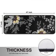 thumbnail image 5 of Kitchen Rugs Sets Of 2,Pioneer Flower Floral Print Pattern Anti Fatigue Kitchen Mat Rugs Non Slip Washable,Decorative Kitchen Floor Mats for Kitchen,Sink,Laundry,17"x47"+17"x47", 5 of 5