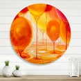 thumbnail image 2 of Designart 'Ornamental Colourful Trees II' Modern Circle Metal Wall Art 23x23 - Disc of 23, 2 of 5