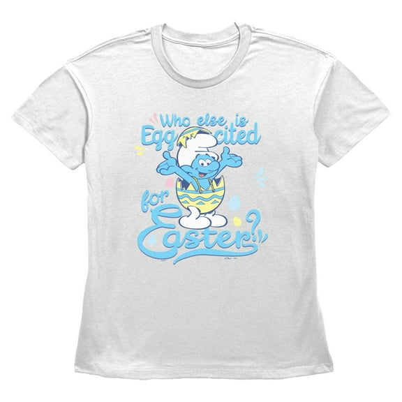 Women's The Smurfs Eggcited Easter Graphic T-Shirt