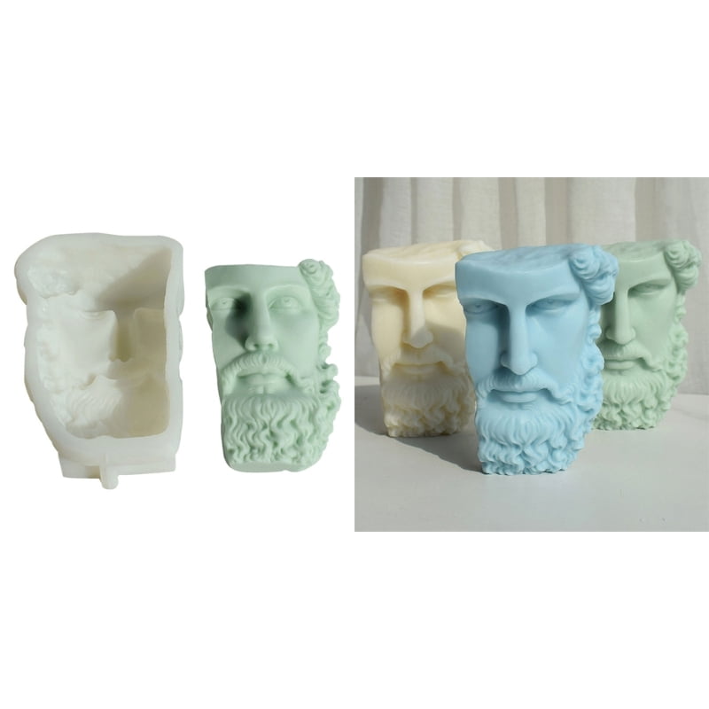 Zecic Statue Candle Mold, DIY Resin Casting Molds for Making Candle Soap Plaster Craft
