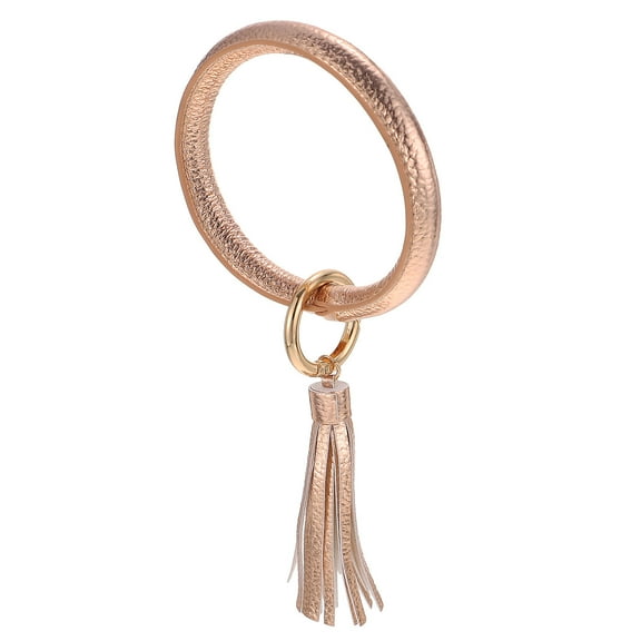 FRCOLOR Wristlet Key Chain Bracelet Keychain Bangle Tassel
