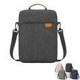 thumbnail image 2 of 13.3 Inch Portable Tablet Case, Laptop Shoulder Bag with Crossbody Strap, Black, 2 of 6
