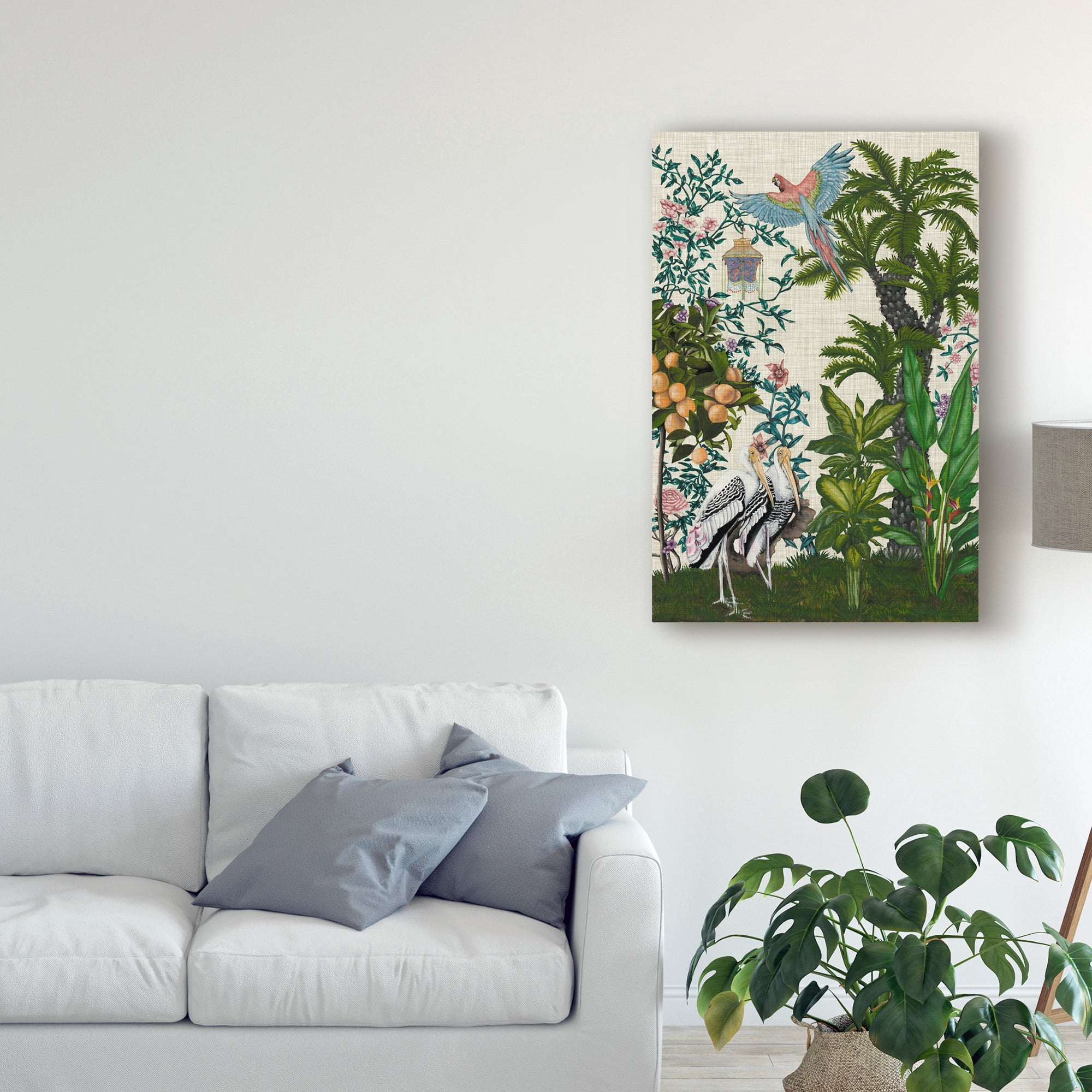 Trademark Fine Art 'Paradis Chinoiserie II' Canvas Art by Naomi McCavitt