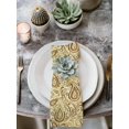 thumbnail image 2 of Beige Brown Green Cloth Napkins Set of 4 Reusable Dinner Napkins, Retro Botanical Abstract Art Cocktail Napkin Washable Table Napkins for Wedding/Holiday Party/Baby Shower 20"x20", 2 of 7
