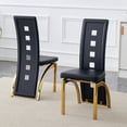 thumbnail image 2 of Noble House Modern Minimalist 2-Piece Dining Chair Set - Black Saddleback, 2 of 10