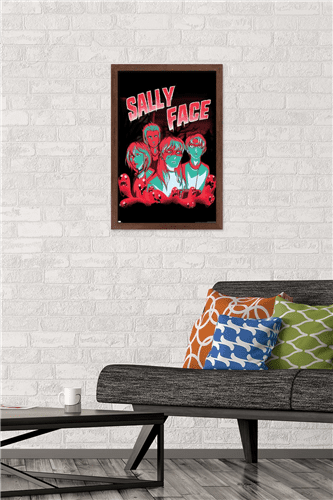 Sally Face - Shadows Wall Poster, 14.725" x 22.375" Framed