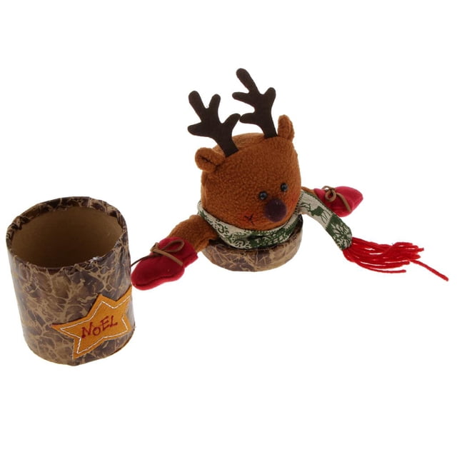 Navidad Papá Noel Ciervos Dulces Cajas de dulces Adorno de Navidad Juguete para niños Macarena Recipiente de almacenamiento de dulces de Navidad