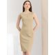 thumbnail image 2 of INSPIRE CHIC Vestido De Tubo Midi Ajustado Sin Mangas Con Cuello En V Para Trabajo En La Oficina Y Negocios Para Mujer Albaricoque L, 2 of 6