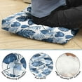 thumbnail image 5 of Bright Floral Floor Pillow - Supportive Square Zabuton with Colorful Retro Flower Design, 5 of 6