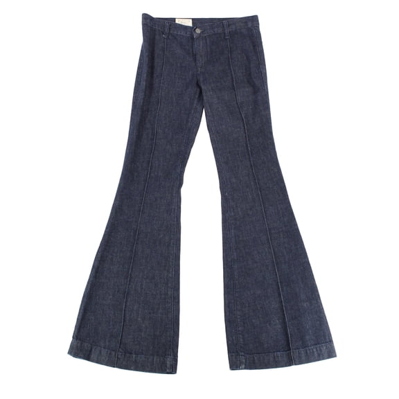 Polo Ralph Lauren Women's Wide Leg Denim Pant, Dark Wash, 27