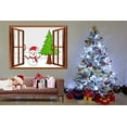 thumbnail image 2 of wall26 Cartoon Snowman and Christmas Tree - Peel and Stick Self-Adhesive Removable Window View Wall Sticker/Wall Mural - 36"x48", 2 of 6