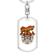 thumbnail image 5 of Firefighter Department Stainless Steel or 18k Gold Premium Swivel Dog Tag Keychain, 5 of 10