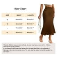 thumbnail image 6 of AUSDIOCA Long Skirts for Women High Waisted Solid Color Knit Fishtail Skirts for Summer or Spring, 6 of 6