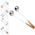 thumbnail image 4 of 2Pcs Household Cooking Spoon Stainless Steel Oil Filter Spoon Long Soup Spoon Kitchen Accessory, 4 of 9