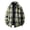 Green, variant on Japanese Style Tie Dye Plaid Coat Winter Warm Thickened Padded Jacket Casual Loose Fit Fashion Outerwear