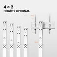 thumbnail image 5 of FITUEYES Modern Universal Tall Swivel Floor TV Stand Base for 70-Inch TVs, White, 5 of 7