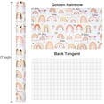 thumbnail image 4 of Papel de regalo Burymento Rainbow Boho Gold Foil 43 cm x 10 m, 4 of 6