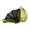 thumbnail image 1 of Sac à Dos Transparent Extensible pour Chat, Capsule Spatiale, Sac à Dos pour Visites, Jaune, 1 of 6