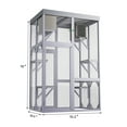 thumbnail image 2 of Kosynda 70" Large Catio Outdoor Cat Enclosure with Weatherproof Roof, 6-Tier Wooden Cat House Kitty Cage with 4 Platforms and 2 Napping Houses for Multiple Cats, Light Gray, 2 of 11