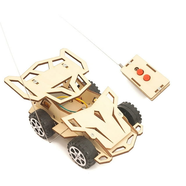 Kids Diy Wireless Rc Racing Car Model Experiment Kit Educational Toys Gifts for Kids Boys 5-14 Years