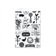 500 PK, Farmhouse Favorites Paper Merchandise Bags, 4.75 x 6.75" For Party, Holiday & Events, Made In USA