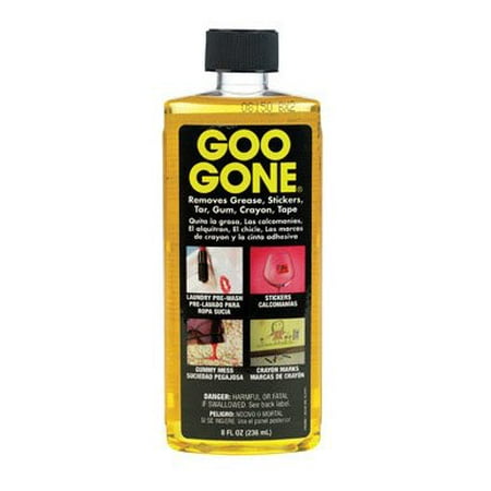 Goo Gone 8 oz. - Removes stickers, grease, gum, tar, crayon & (Best Way To Remove Tar)
