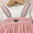 thumbnail image 3 of MINKIDFASHION Baby Girl Toddler Rompers Easter Rabbit Jumpsuit Dresses Outfit Clothing Sets 6-12 Months, 3 of 6