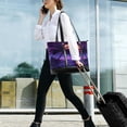 thumbnail image 5 of FORMRS Canvas Laptop Tote Bag for Women with 15.6" Computer Compartments Shoulder Handbag, Pink Digital Art, 5 of 7