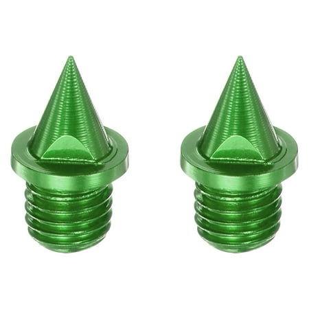 

Track Spikes 1/4 Inch Carbon Steel Lightweight for Sprint Track Shoes Green 2 Pieces