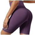 thumbnail image 2 of Clearance Shorts for Women, Short Tights Womans Bike Shorts Cycling Shorts Women Womens High Waisted Athletic Shorts(Purple,XXL), 2 of 3