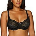 thumbnail image 2 of Women's Playtex US4825 Love My Curves Beautiful Lace Lift Underwire Bra (Black 42DDD), 2 of 3