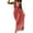 Deep Red, variant on Women's Printed Maxi Cami Dress 95% Polyester 5% Elastane Lightweight Flowing Silhouette Perfect for Summer Casual