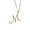 M, variant on accessories Necklaces Pendants Ladies Classic Gold 26 English Letter Initials Clavicle Chain Pendant Necklace A
